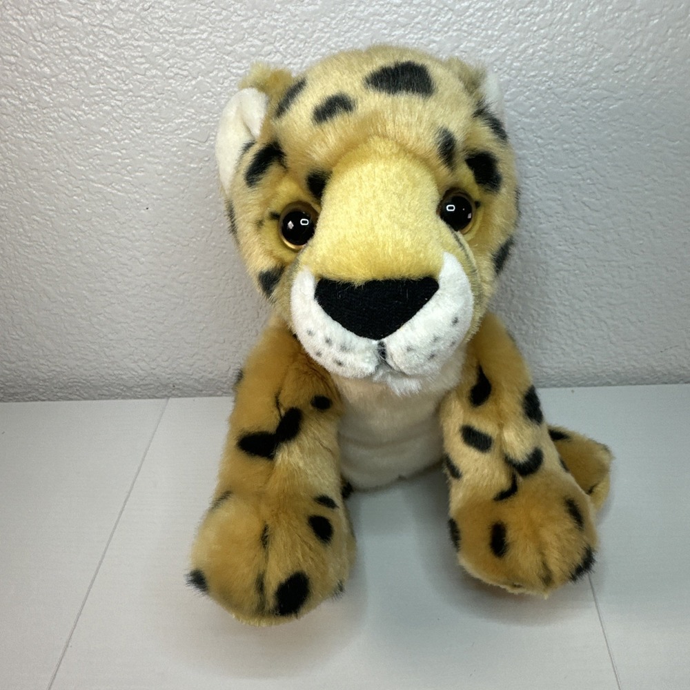 Adventure Planet Spotted Leopard Plush Sitting Stuffed Animal‎ 12"
